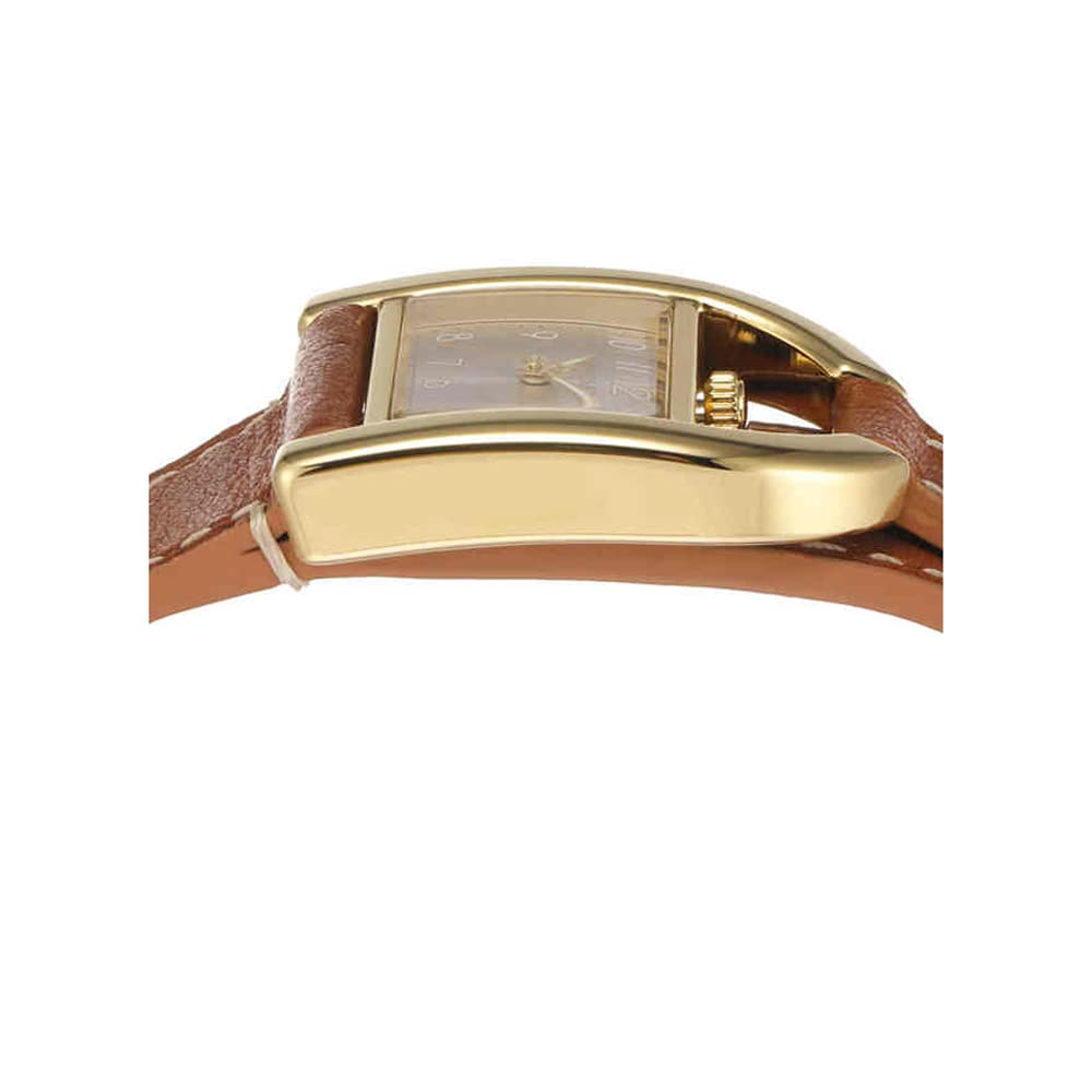 Fossil Harwell 28 Mm White Dial Leather Analog Watch For Women - Es5264I