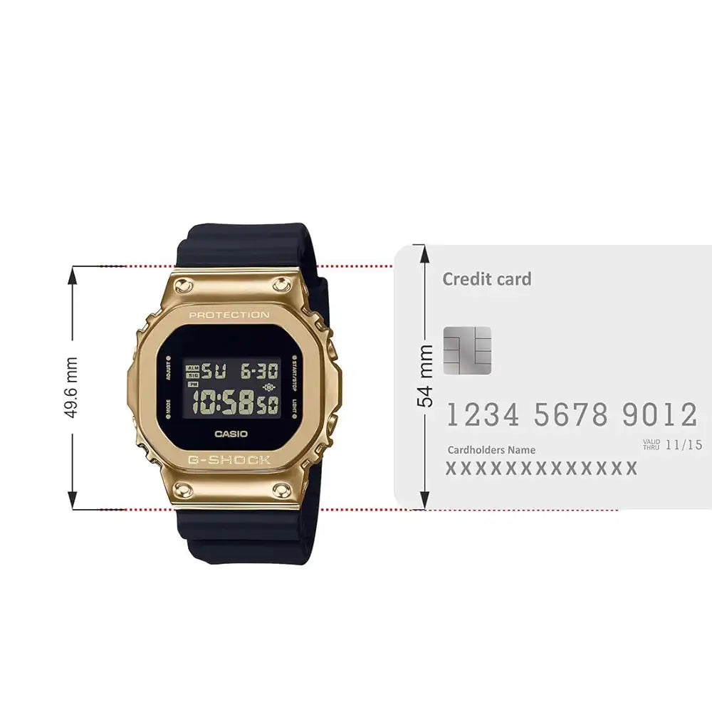 Casio G-Shock GM-5600UG-9DR Digital Black Dial Men Watch Black Resin Strap 