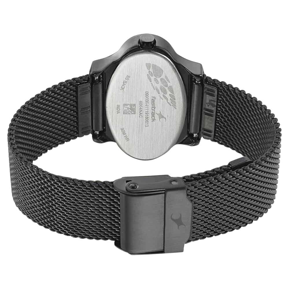 NR6004QM01 BLUE DIAL STAINLESS STEEL STRAP WATCH