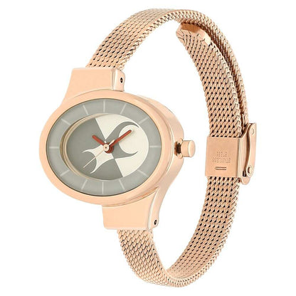 NP6015WM01 SILVER DIAL STAINLESS STEEL STRAP WATCH