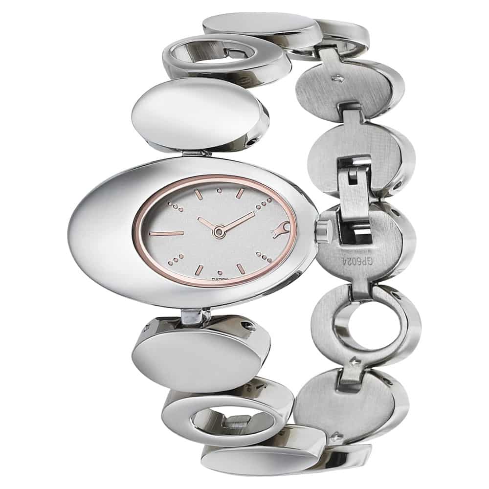 NR6024SM02 WHITE DIAL STAINLESS STEEL STRAP WATCH