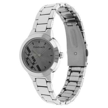 NR6150SM01 CHECKMATE GREY DIAL STAINLESS STEEL STRAP WATCH