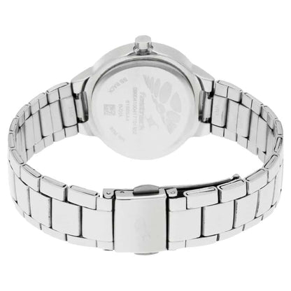 NR6150SM04 PINK DIAL SILVER STAINLESS STEEL STRAP WATCH