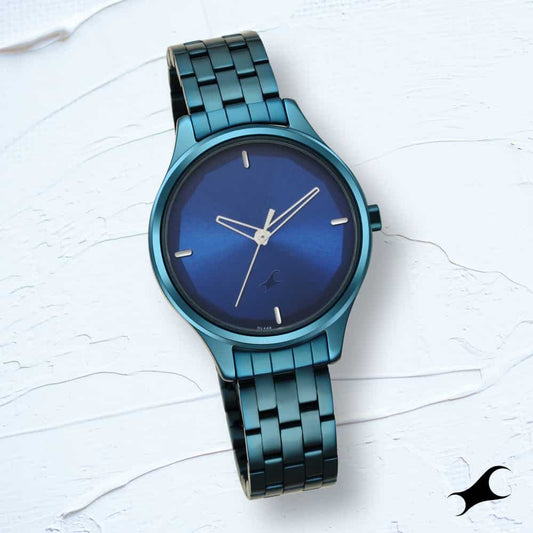 NR6248QM01 STUNNER IN BLUE DIAL & METAL STRAP