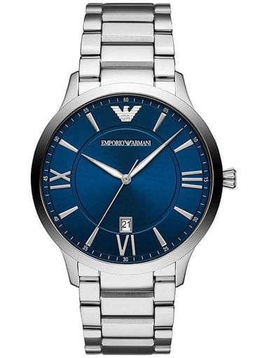 Emporio Armani Giovanni Round Analog Blue Dial Men'S Watch
