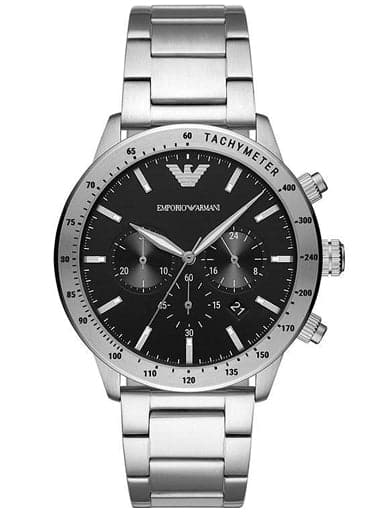Emporio Armani Analog Black Dial Chronograph Men'S Watch