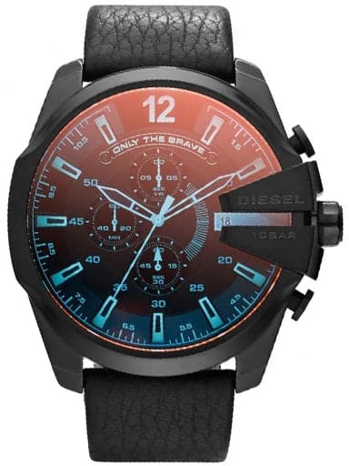 Diesel Mega Chief Analog Black Dial Men'S Watch Dz4323