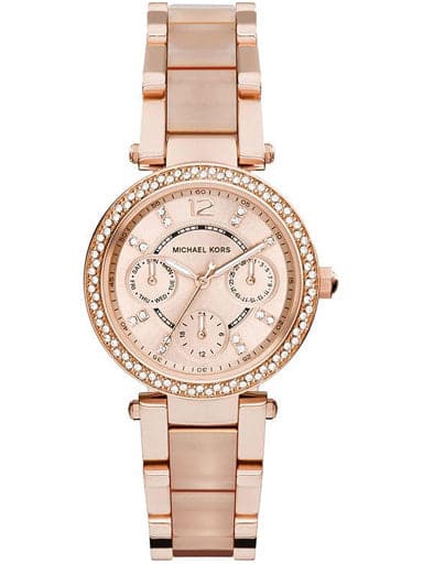 Michael Kors Watches Mini Parker Multifunction Stainless Steel Watch