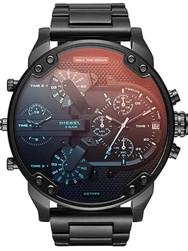Diesel Men'S Dz7395 Mr. Daddy 2.0 Black Watch Analog Watch For Men