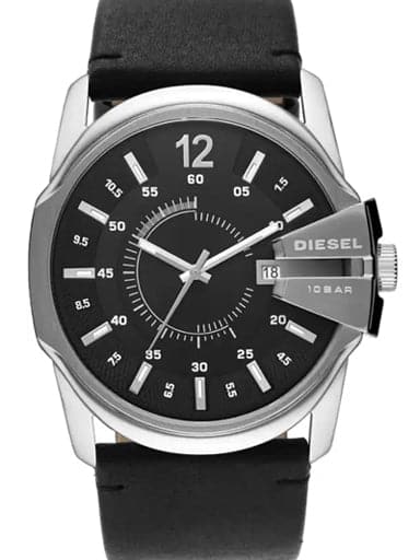 Diesel Mens Master Chief Leather Analogue Watch With Bracelet