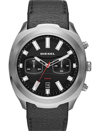 Diesel Tumbler Round Analog Black Dial Men'S Watch