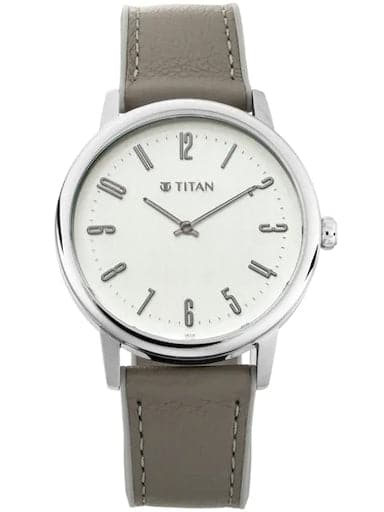 Titan Athleisure Silver Epoxy Polished Dial Men'S Watch 90118Sp01