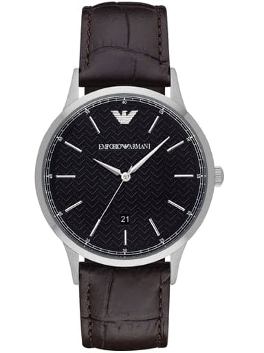 Emporio Armani Black Dial Men'S Watch