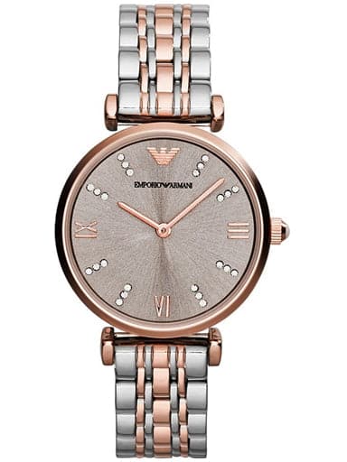 Emporio Armani Gray Dial Women Analog Watch