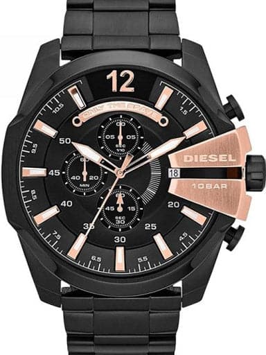 Diesel Mega Chief Analog Black Dial Men'S Watch
