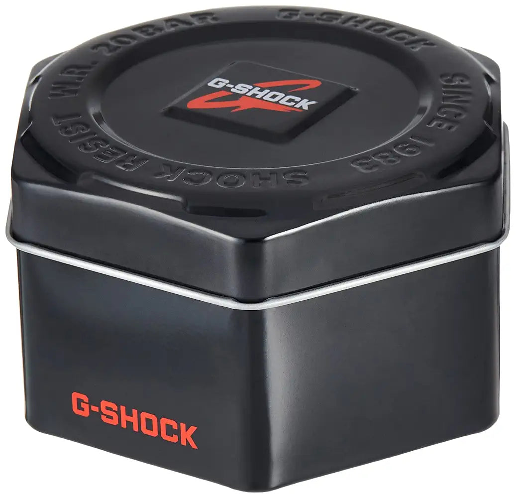 Casio G-Shock GM-110G-1A9DR Gold Ip Black & Gold Analog-Digital Dial Black Resin Strap Men's Watch Shock And 200M Water Resistant G1053