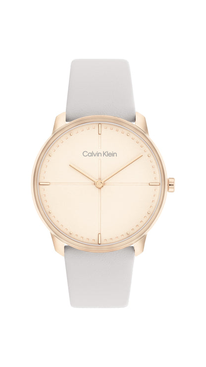 Calvin Klein Unisex Quartz Leather 25200162
