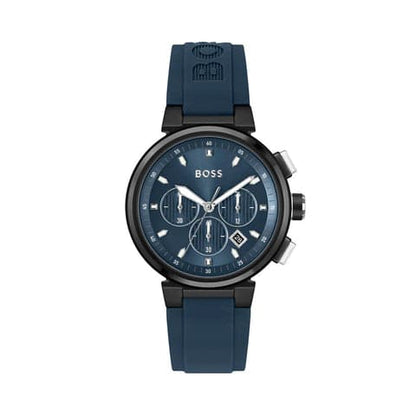 Hugo Boss One MenS Blue Dial Blue Silicone Watch 1513998
