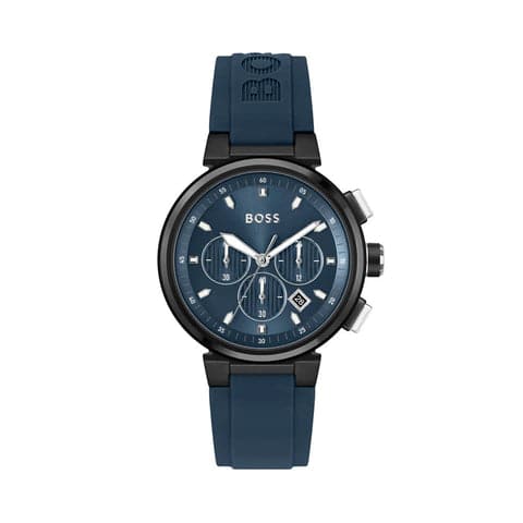 Hugo Boss One MenS Blue Dial Blue Silicone Watch 1513998