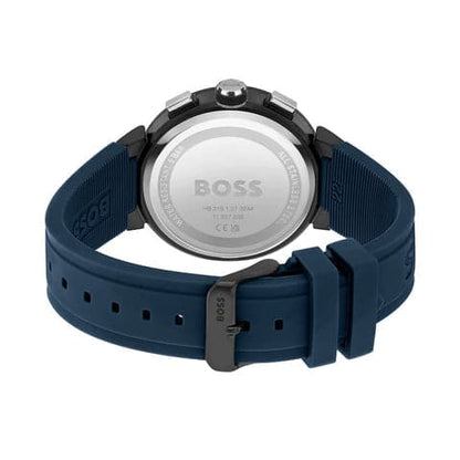 Hugo Boss One MenS Blue Dial Blue Silicone Watch 1513998