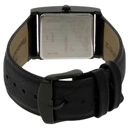 NP9735NL02 BLACK DIAL BLACK LEATHER STRAP WATCH