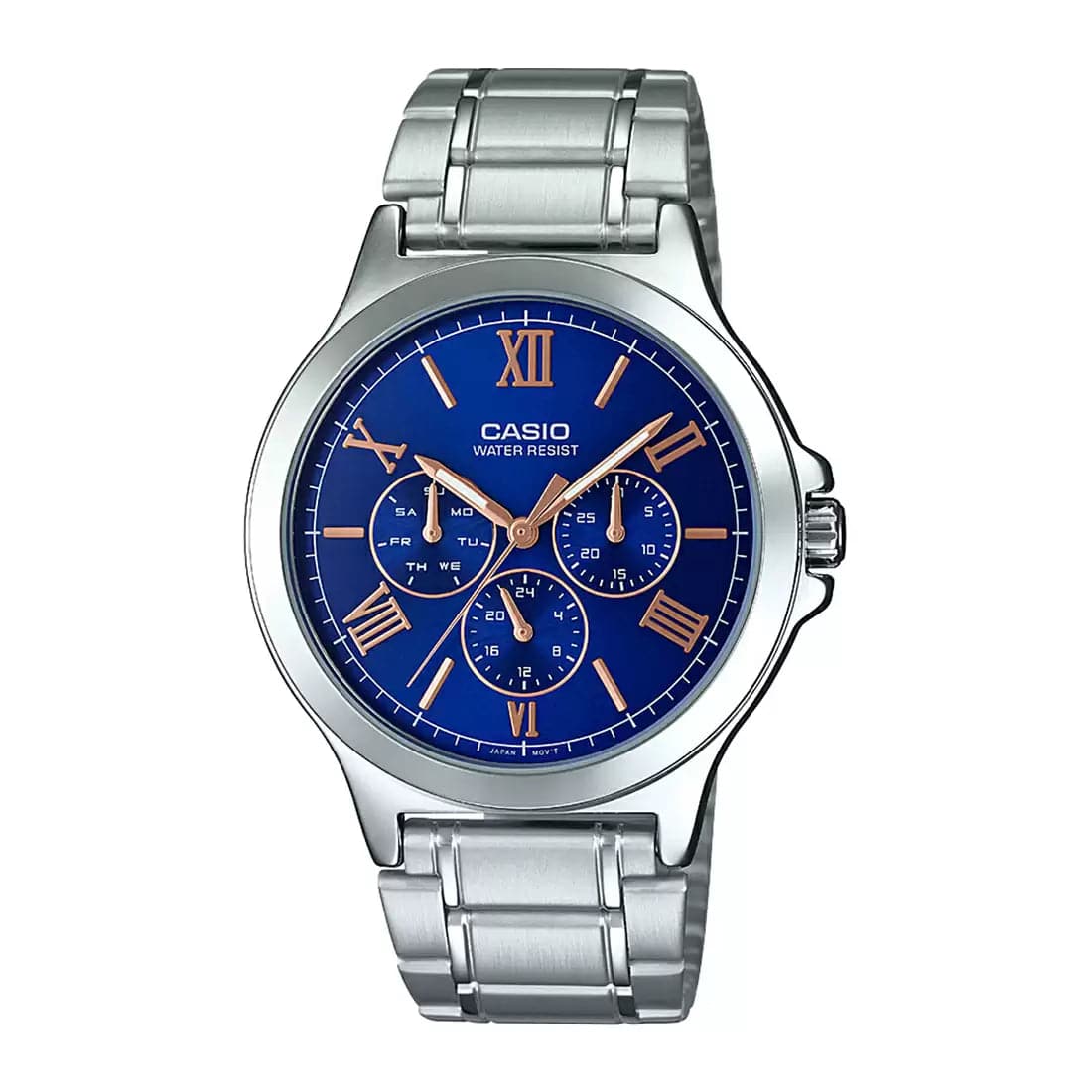 Casio Enticer Men Silver Multi-Dial - Men'S Watch A1894