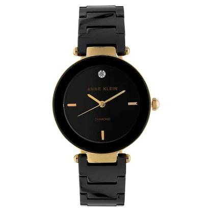 Black Dial Ceramic Strap Watch NEAK1018RGBK