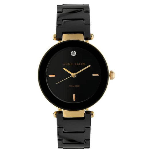 Black Dial Ceramic Strap Watch NEAK1018RGBK