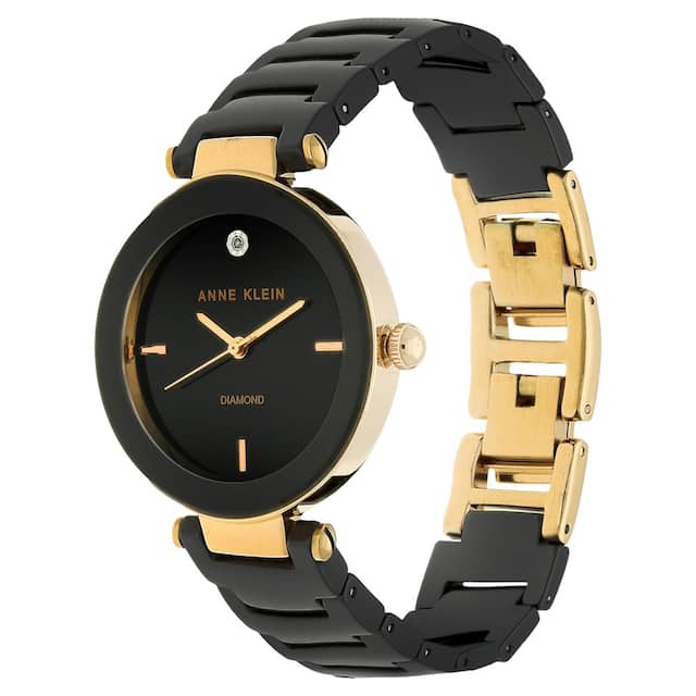 Black Dial Ceramic Strap Watch NEAK1018RGBK