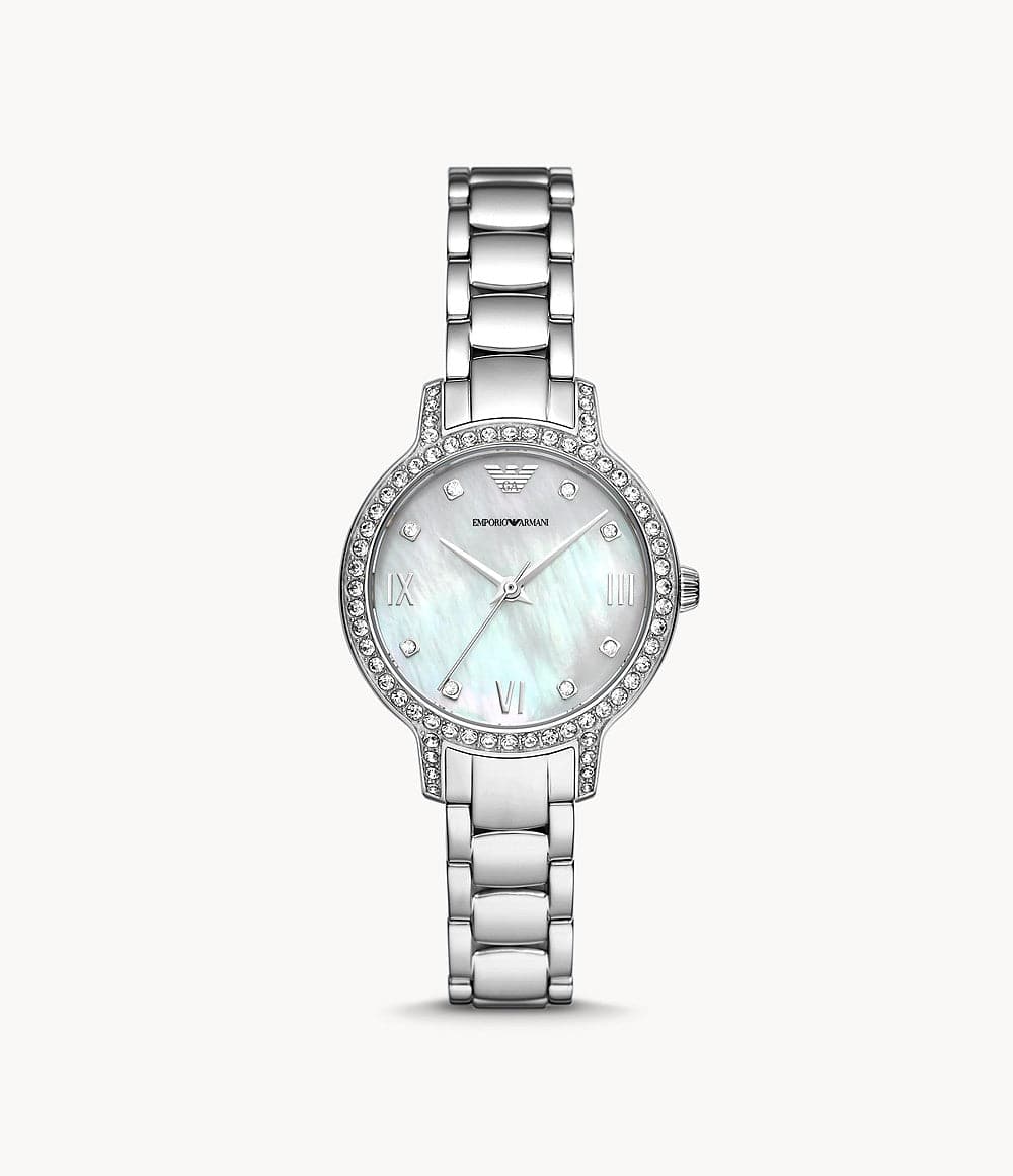 Emporio Armani Three-Hand Stainless Steel Watch AR11484i