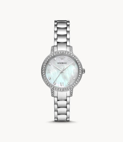 Emporio Armani Three-Hand Stainless Steel Watch AR11484i