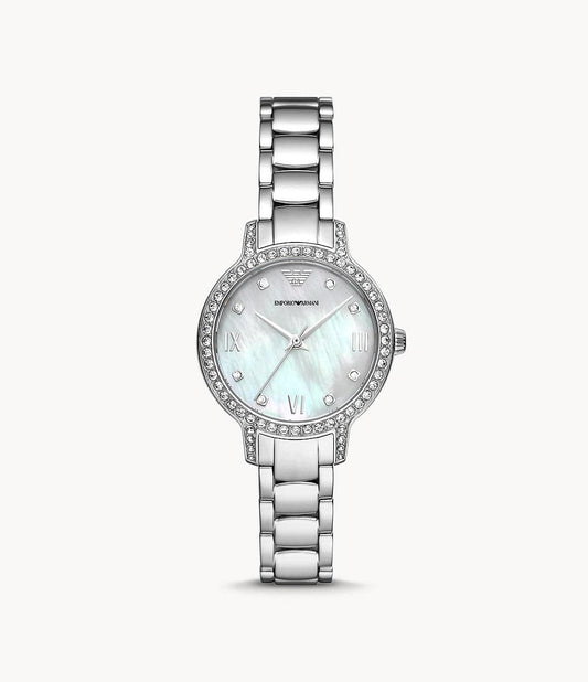 Emporio Armani Three-Hand Stainless Steel Watch AR11484i