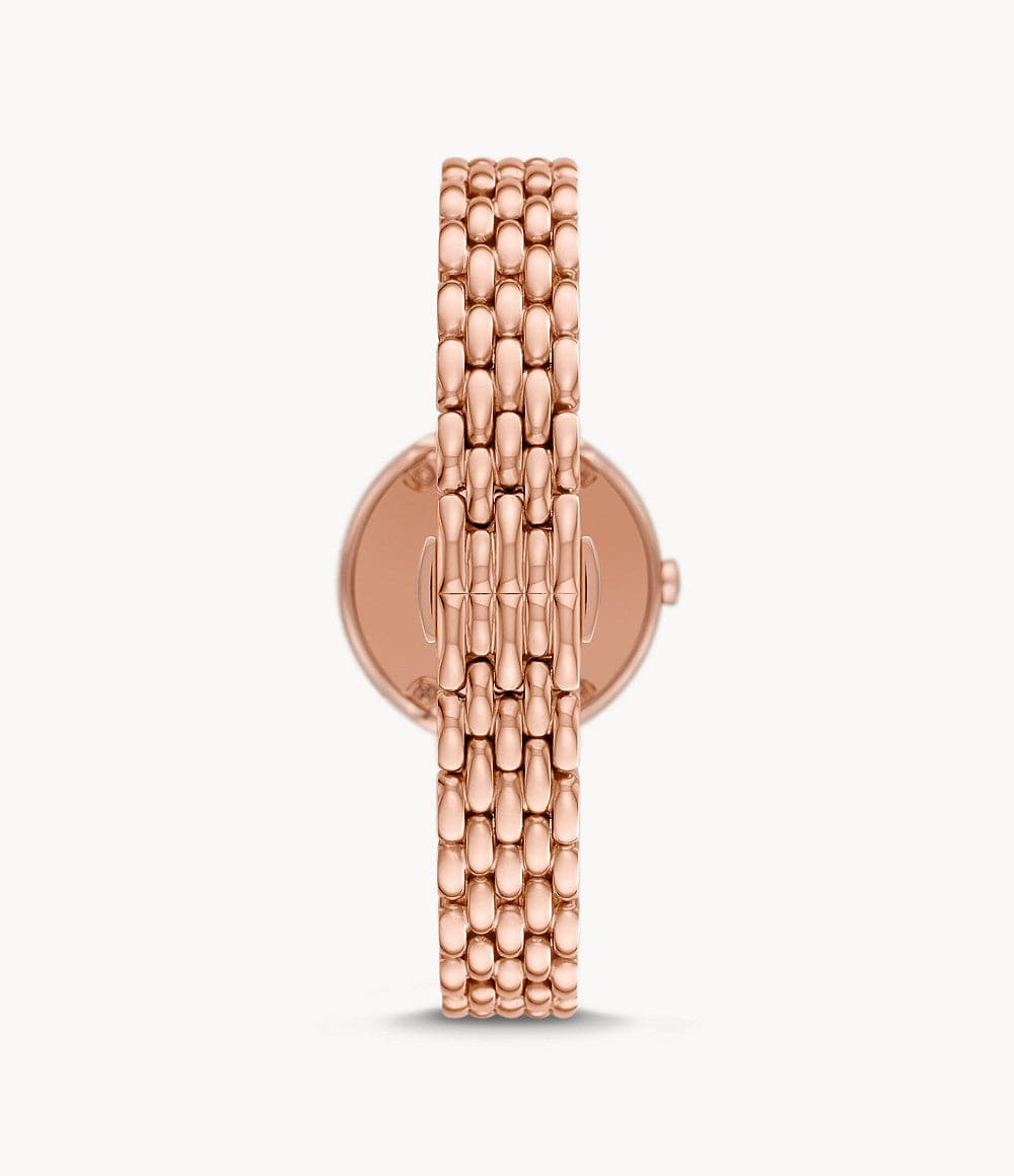 Emporio Armani Two-Hand Rose Gold Stainless Steel Watch AR11491I