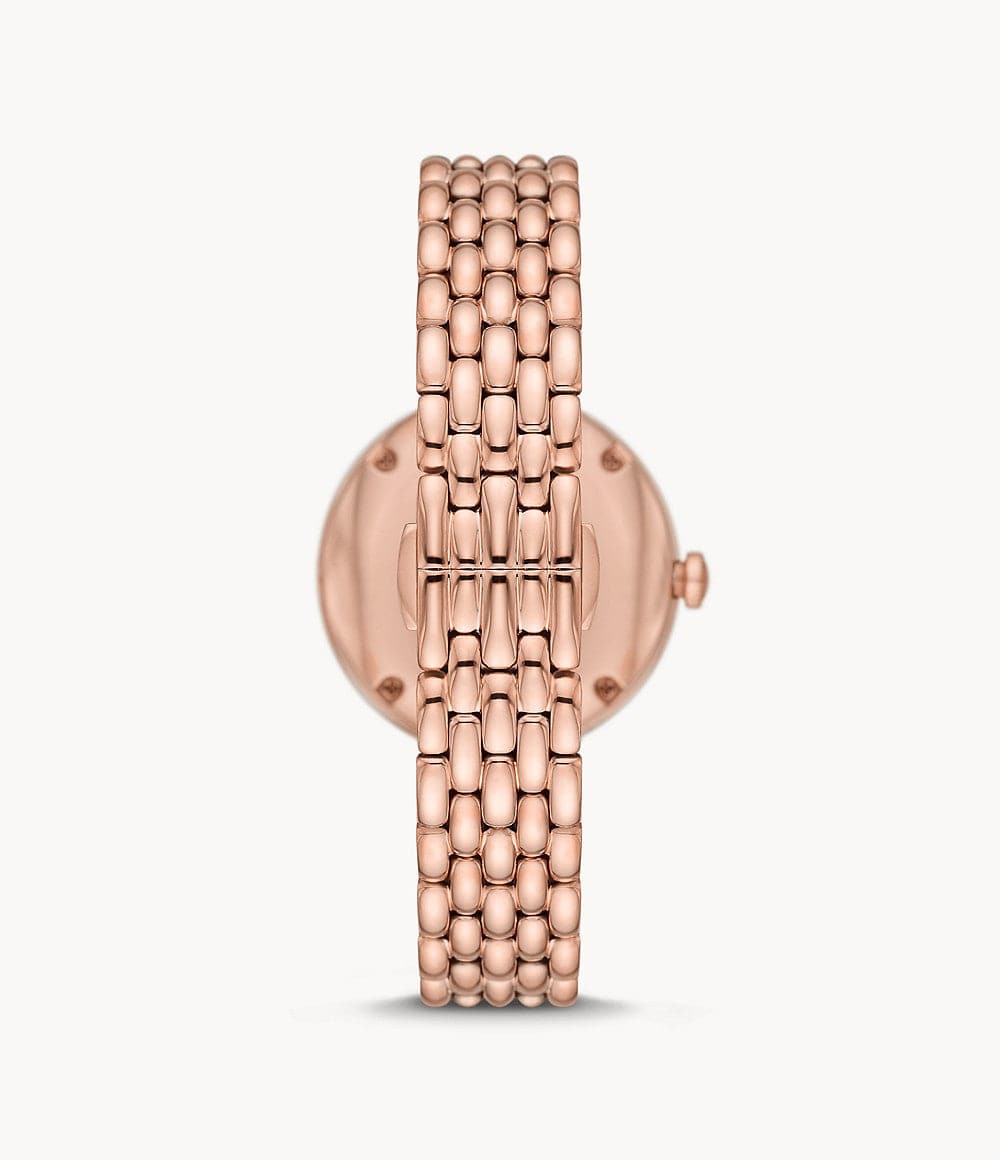 Emporio Armani Automatic Rose Gold Stainless Steel Watch AR60065