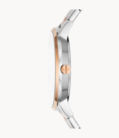 Armani Exchange Three-Hand Two-Tone Stainless Steel Watch AX5580I