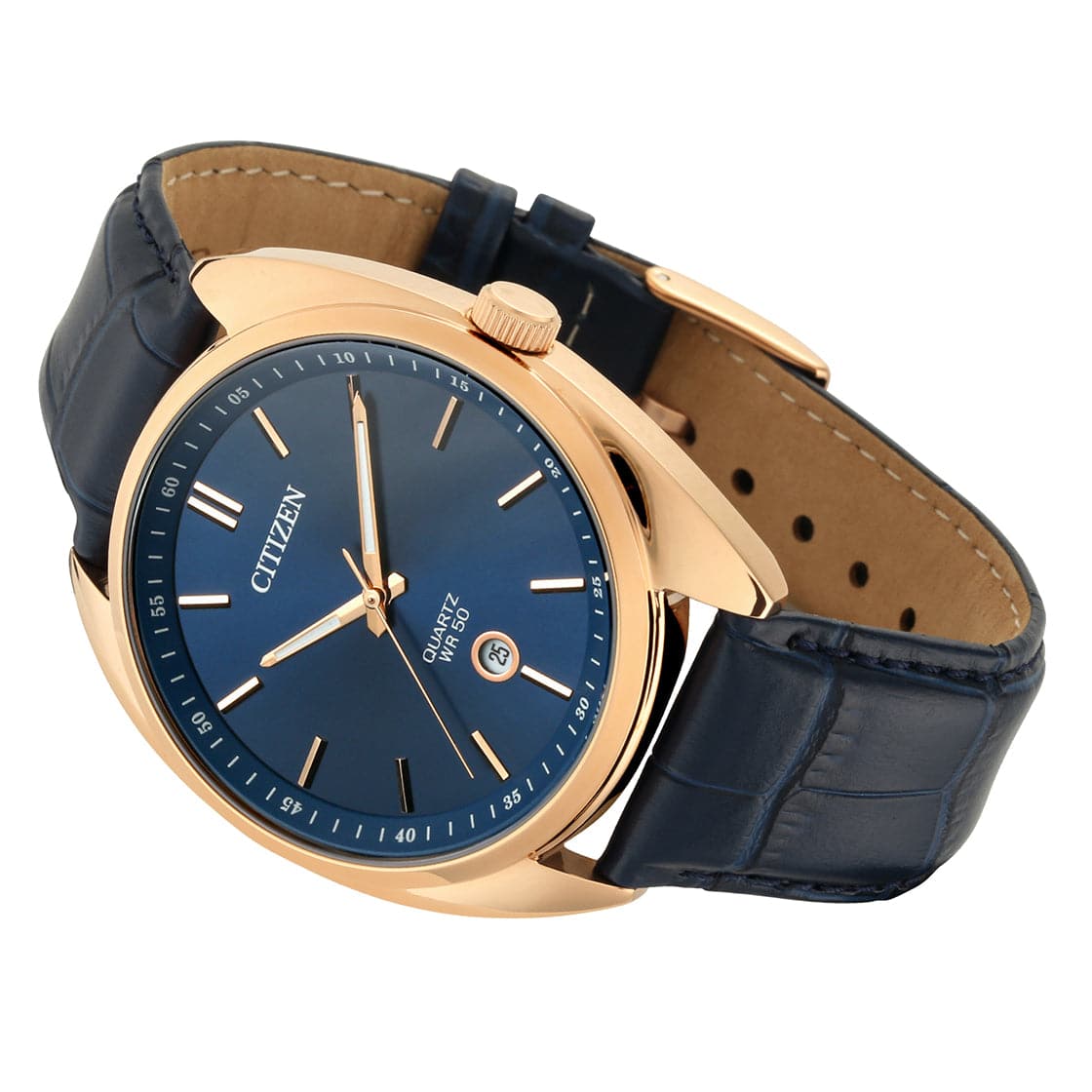 CITIZEN QUARTZ GENTS WATCH BLUE DIAL - BI5093-01L
