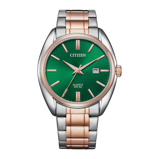 CITIZEN QUARTZ GENTS WATCH GREEN DIAL - BI5104-57Z