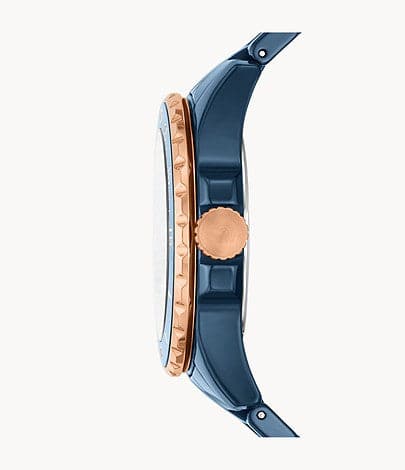 FOSSIL FB-01 Three-Hand Blue Ceramic Watch CE1125I