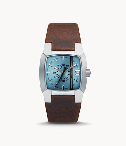 DIESEL Cliffhanger Three-Hand Brown Leather Watch DZ1998