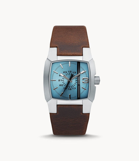 DIESEL Cliffhanger Three-Hand Brown Leather Watch DZ1998