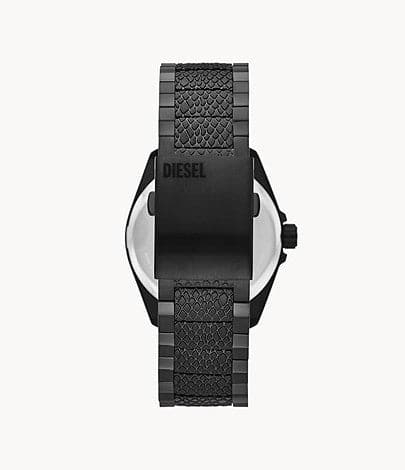 Diesel MS9 Three-Hand Date Black-Tone Stainless Steel Watch DZ2161I