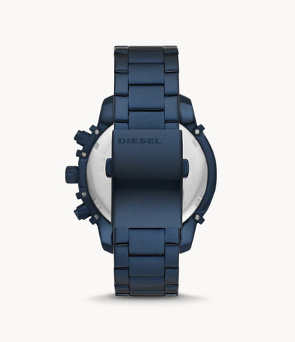 Diesel Griffed Chronograph Blue-Tone Stainless Steel Watch DZ4596I