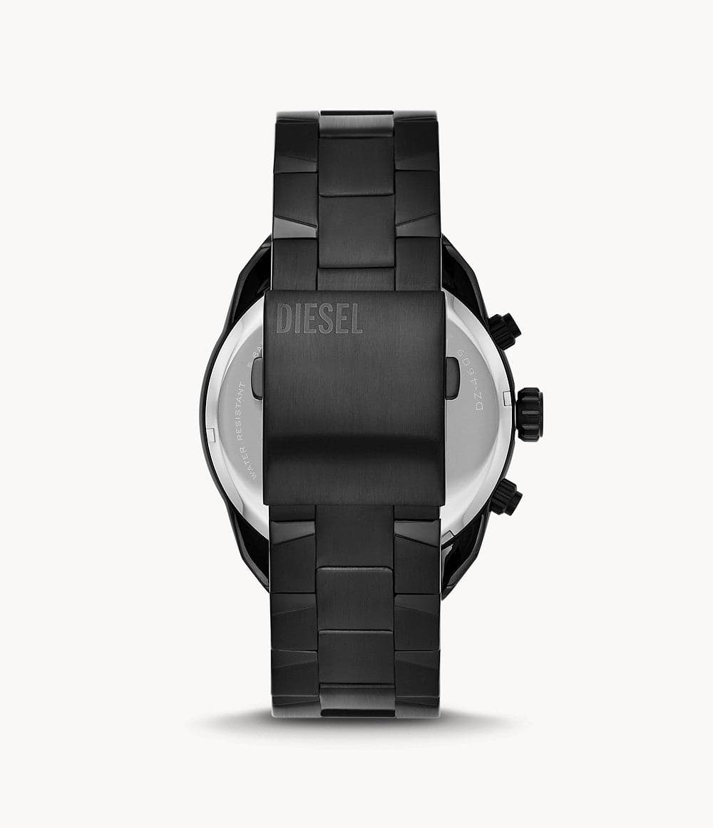 Diesel Spiked Chronograph Black-Tone Stainless Steel Watch DZ4609i