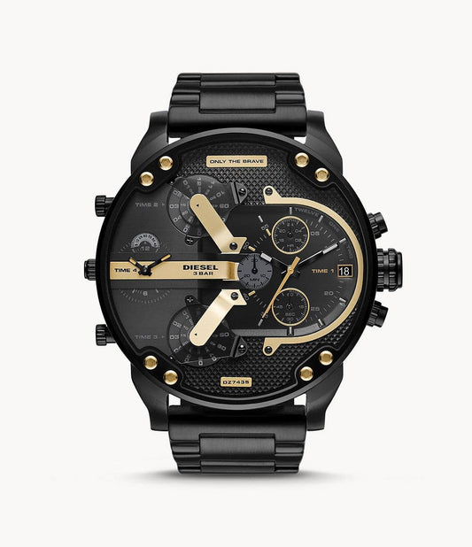 Diesel Mr. Daddy 2.0 Chronograph Black Stainless Steel Watch DZ7435