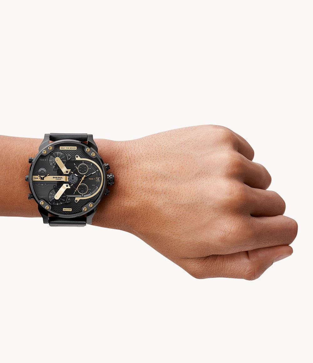 Diesel Mr. Daddy 2.0 Chronograph Black Stainless Steel Watch DZ7435