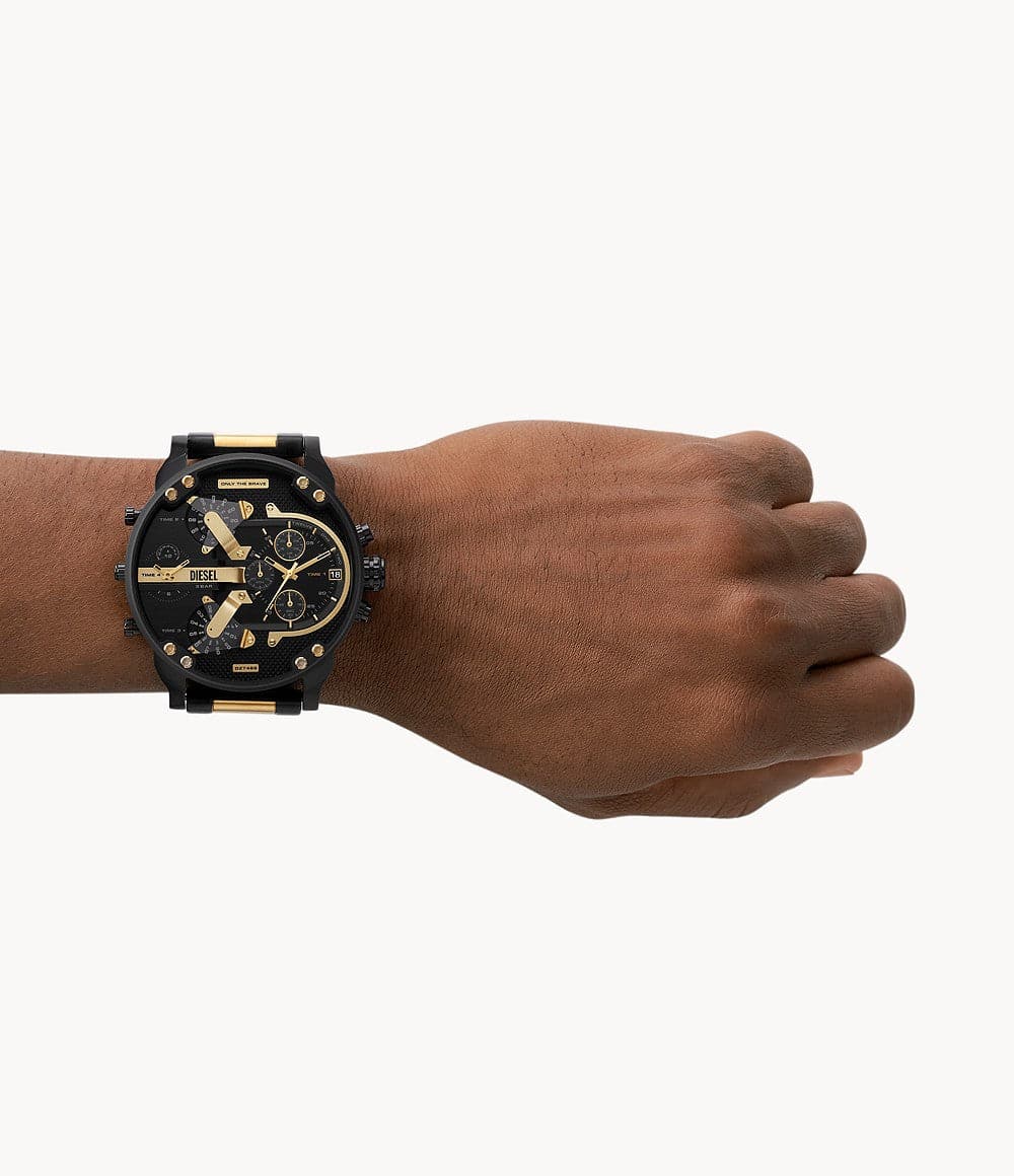 DIESEL Mr. Daddy 2.0 Chronograph Multifunction Two-Tone Stainless Steel Watch DZ7465I