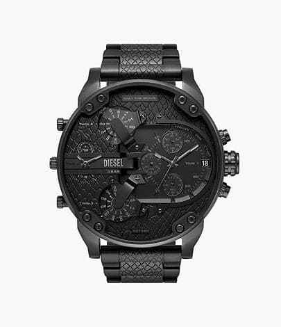 Diesel Mr. Daddy 2.0 Chronograph Multifunction Black-Tone Stainless Steel Watch DZ7468I