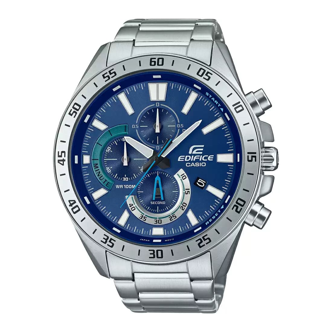 Casio Edifice Silver Chronograph - Men'S Watch Ed533