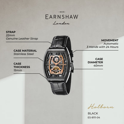Holborn Mechanical Automatic Men's Watch -  ES-8111-04