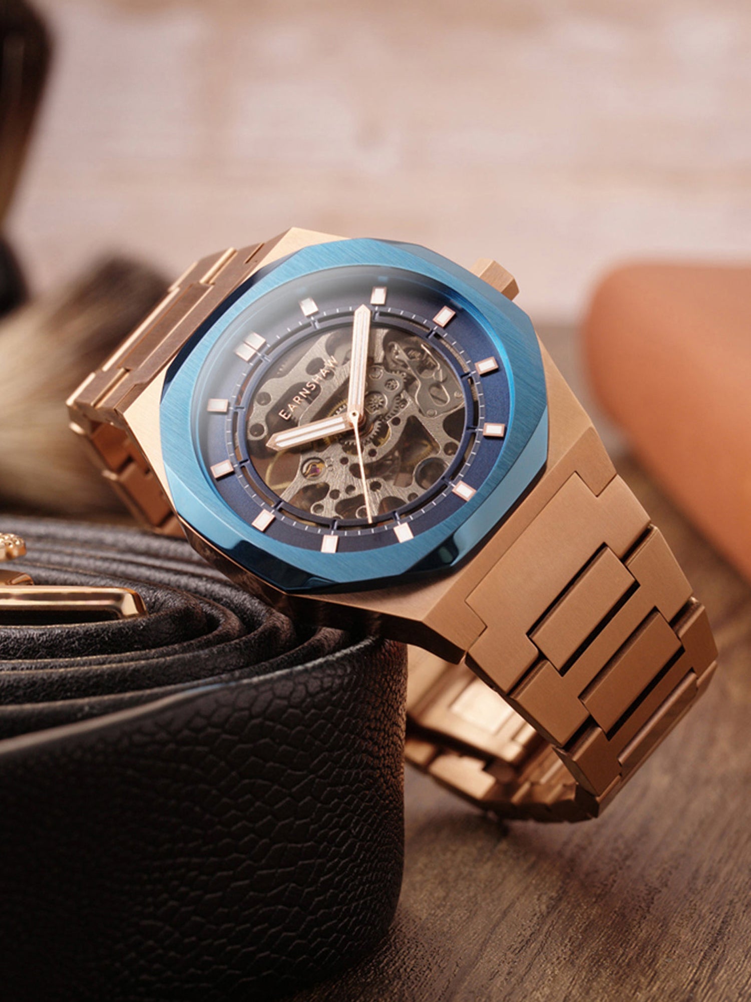 Drake Skeleton Automatic Men's Watch -  ES-8142-88